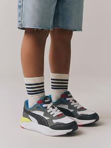 Puma أحذية رياضية للأطفال بتصميم أشعة سينية باللون الأبيض والرمادي والأسود 384899-02 - أبيض رمادي أسود - مشاهدة 1