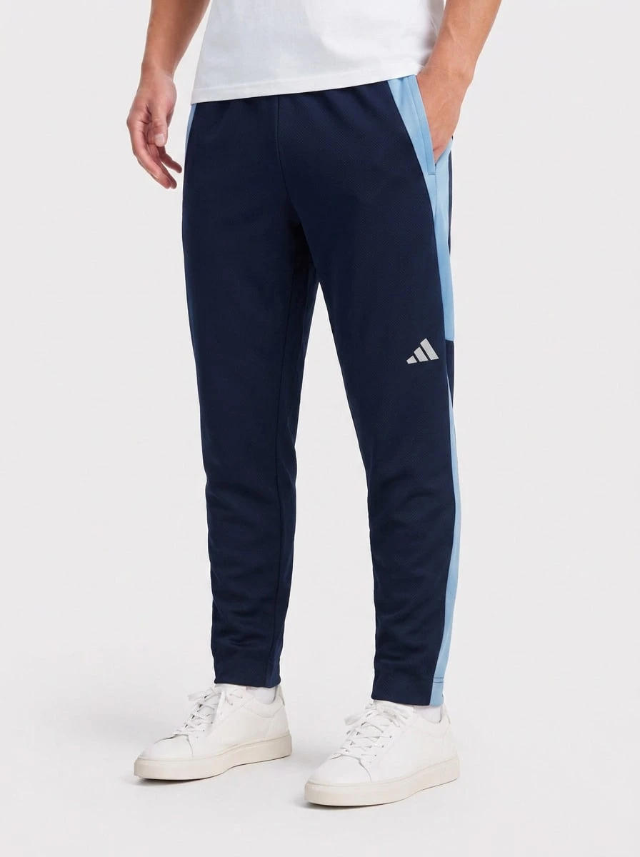 Adidas Men's Outdoor Pants Breathable Skin-Friendly Versatile Training Daily Outdoor Blue IR7607 - Team navy blue 2 - View 1