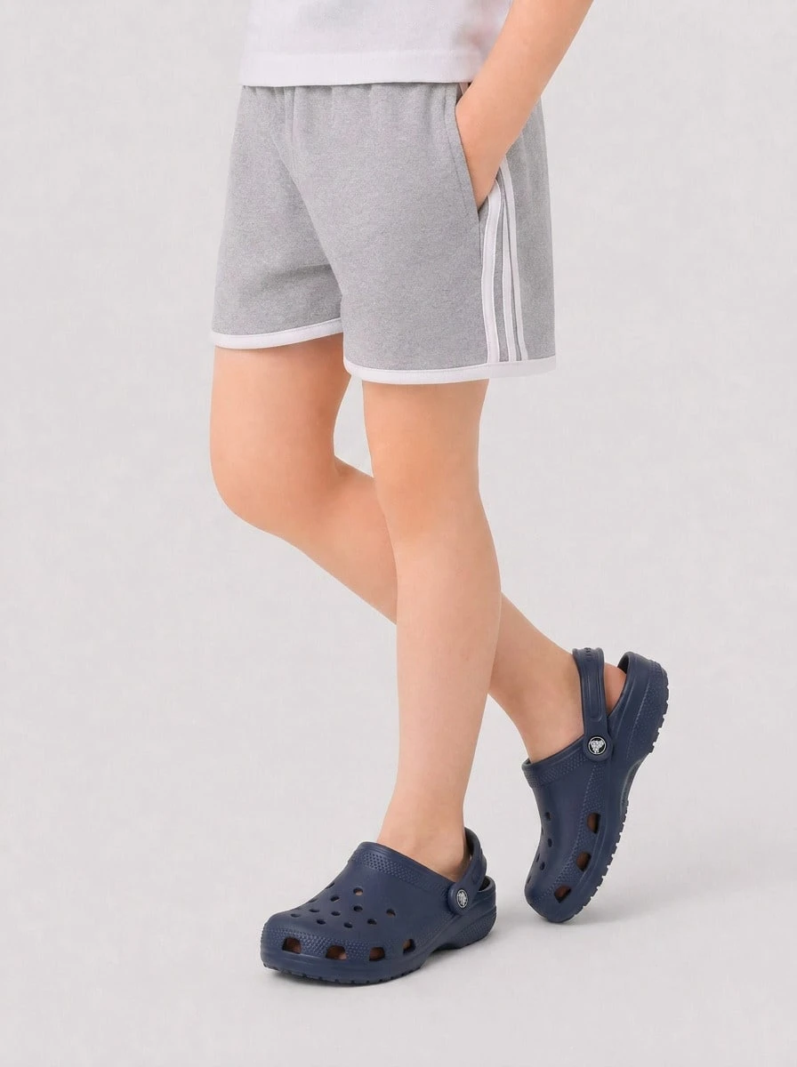Crocs CLASSIC CLOG Kids' Clogs Waterproof Slip-On Anti-Slip Travel Casual Home Navy 206991-410 - Navy - View 1