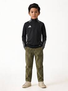 Adidas Kids' Stretchy Comfortable Cozy Casual Home Weekend Black IP7604 - Black/Team dark grey - View 1