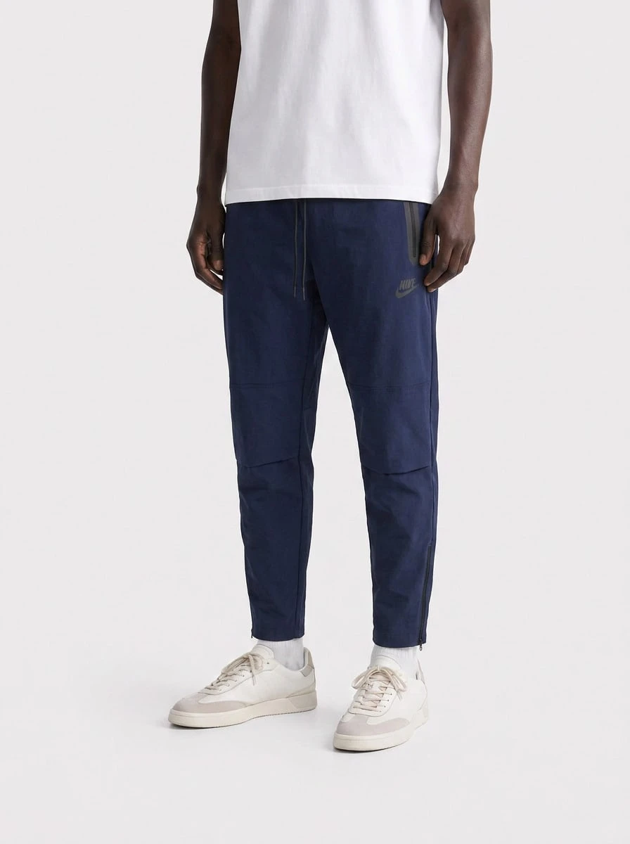 Nike Men's Sports Pants Quick-Dry Breathable Skin-Friendly Commuting Casual Gym Blue HM8241-451 - Obsidian/Black - 查看 1