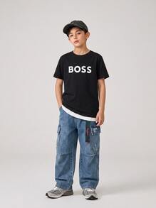 Hugo Boss Kids T-Shirt Black - Black - View 1