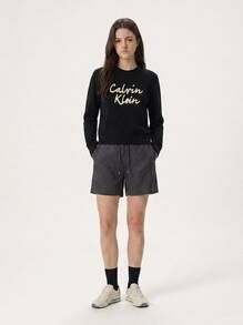 Calvin Klein Girls' Sweatshirt Black - 黑色 - 查看 1