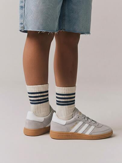 Adidas Handball Spezial Kids Shoes Grey Two / Cloud White / Gum JP9572