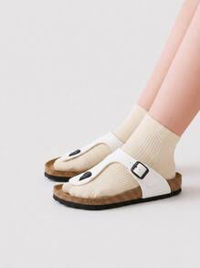 Birkenstock GIZEH Kids Birko Flor Narrow - trắng - Xem 1
