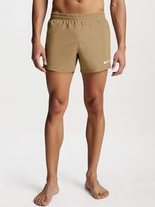 Nike Pantalones cortos de natación sueltos de verano con cordón para hombres, de uso casual y deportivo al aire libre - Marrón - Ver 1