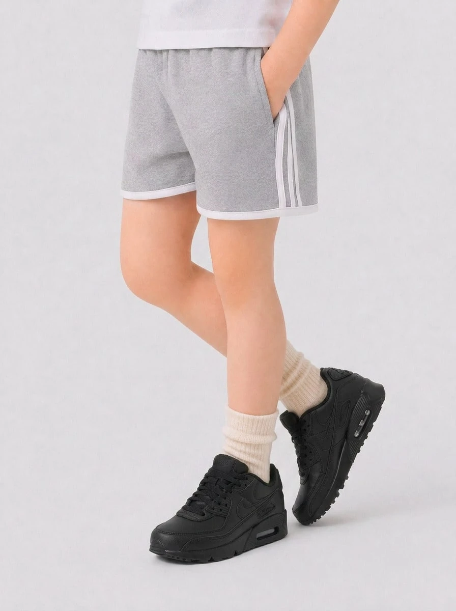 Nike Air Max 90 Kids' Sneakers Rubber Outsole Lightweight Snug Fit Gym Commuting Training Black HF6358-001 - Black/Black/White/Black - View 1