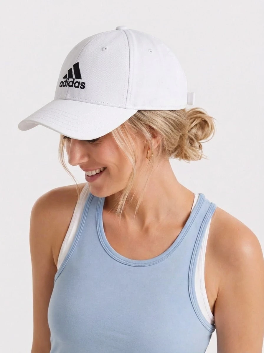 Adidas Baseball Caps Moisture-Wicking Comfortable Structured Hiking Golf Sports IB3243 - White - View 1