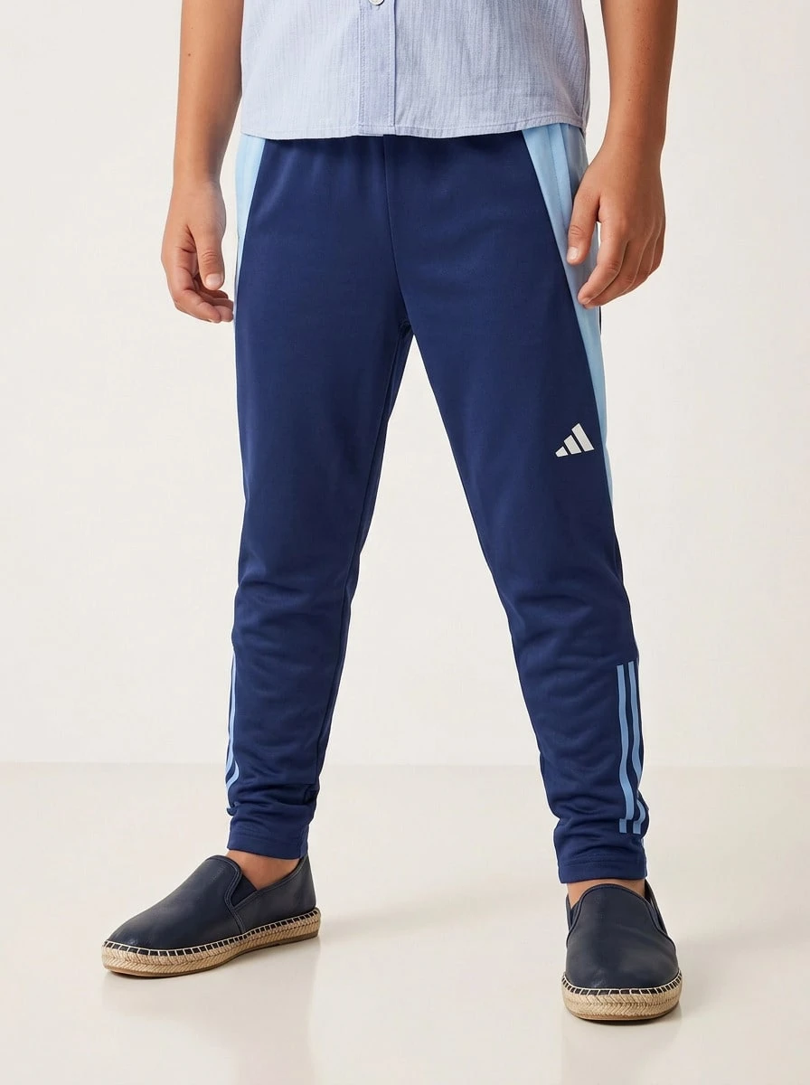 Adidas Kids' Lightweight Durable Elastic Waist Office Weekend Training Blue IR7611 - Team navy blue 2 - View 1