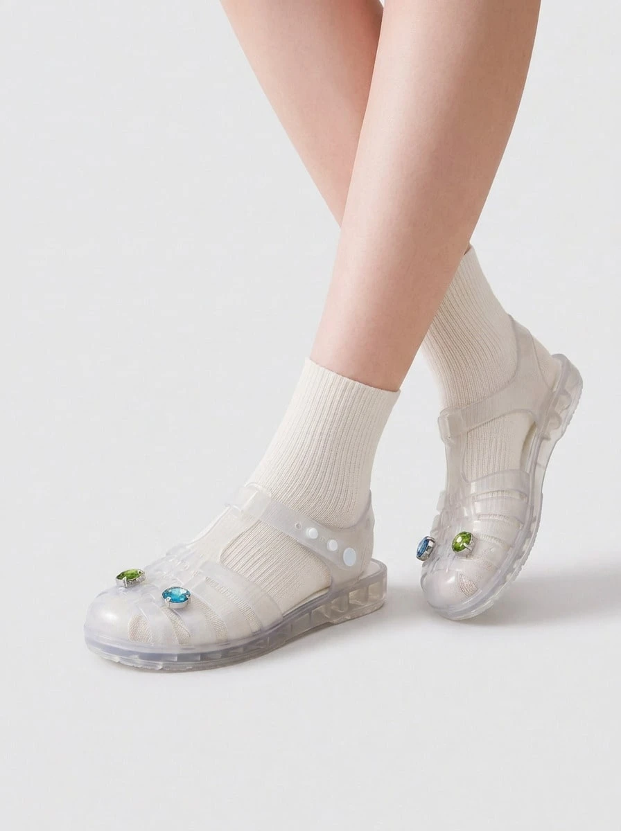 Crocs Isabella Charm Sandal T Whi - White - View 1