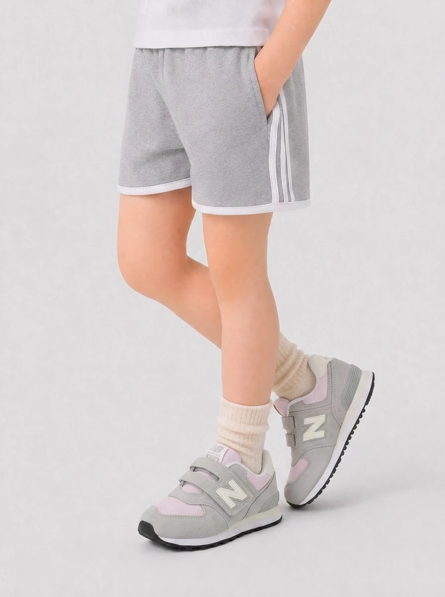 New Balance Kids' Sneakers Classic Retro Comfortable Casual Weekend Walking Grey PV574GNK - Grayish Pink - View 1