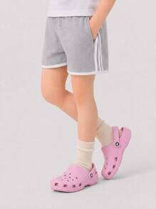 Crocs 经典儿童木屐太妃糖粉色 206991-6SW - 太妃糖粉紅 - 查看 1