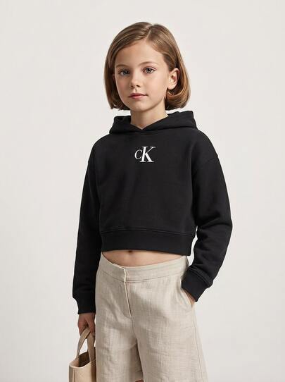 CALVIN KLEIN KIDS Women's Skin-Friendly Durable Soft Commuting Home School Black IG0IG02755-PPYA