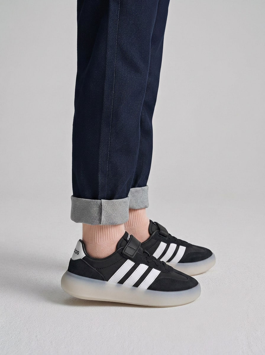 Adidas Barreda Decode Kids Sneakers Core Black / Cloud White / Core White JR0767 - Black and White - View 1