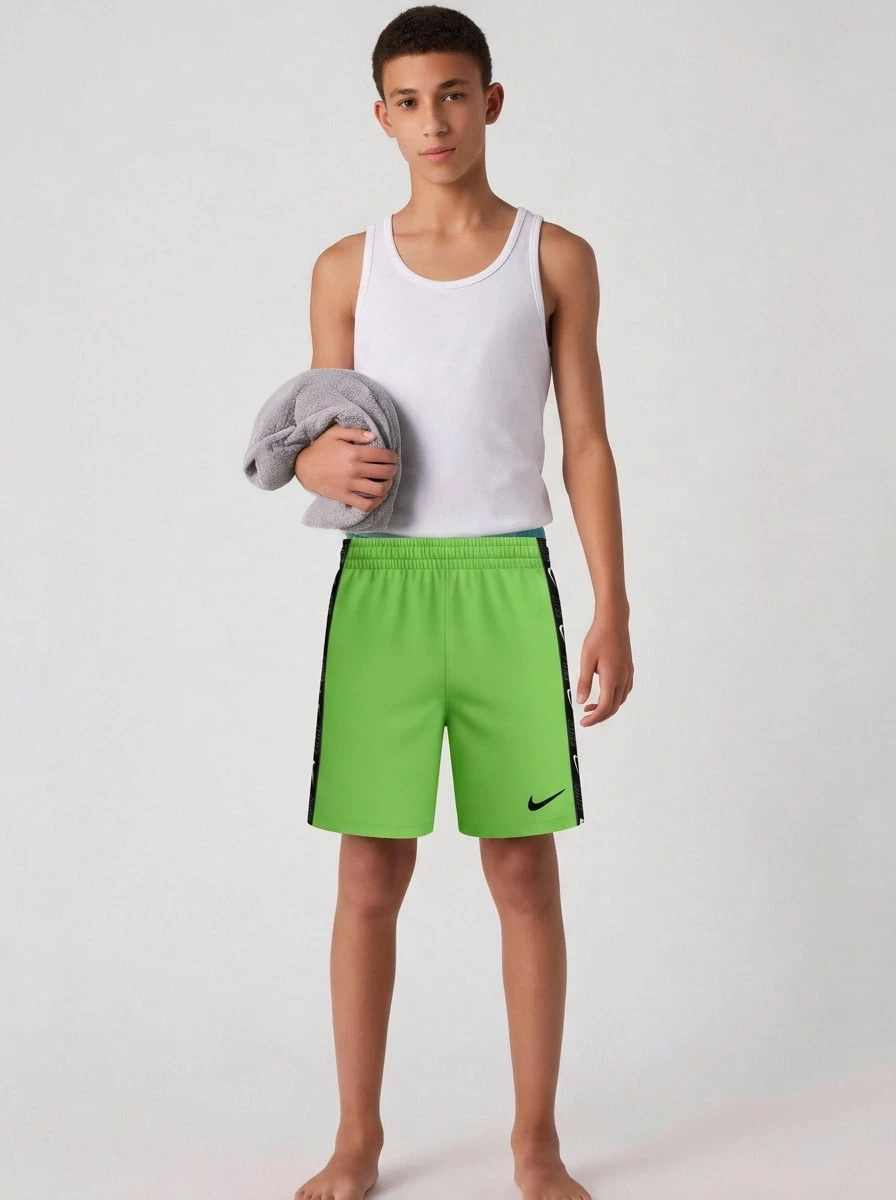 Nike Essential Boys' Swim Shorts Green - Verde - Ver 1