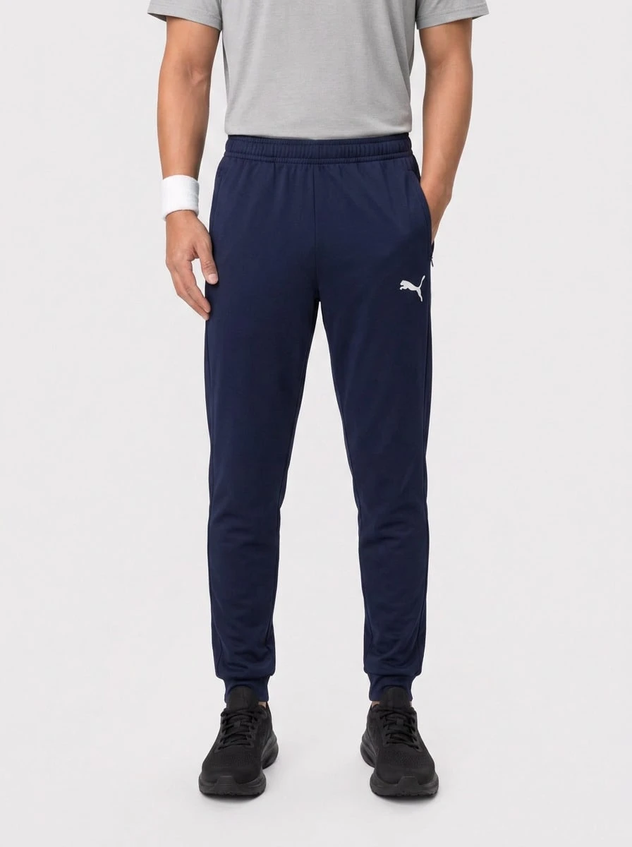Puma Men's Sports Pants Skin-Friendly Versatile Comfortable Casual Gym Travel 655770-06 - Navy Blue - View 1