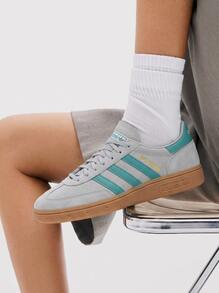 Adidas 手球 Spezial 儿童运动鞋 灰色 2 / 纯青色 / 橡胶 JP7997 - 灰二/純藍綠色/膠狀 - 查看 1