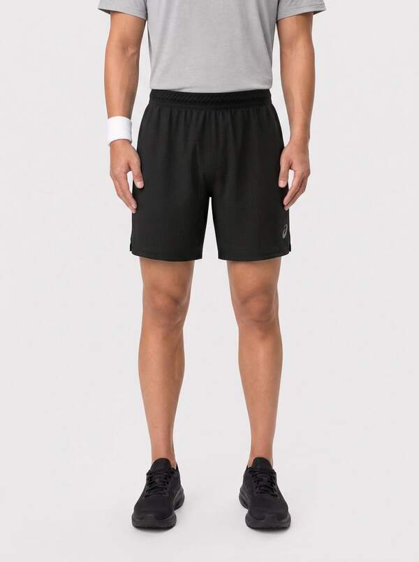 Asics CORE SS TOP Men's Outdoor Shorts Easy To Match Elastic Waist Breathable Casual Running Beach Black 2011C386-001