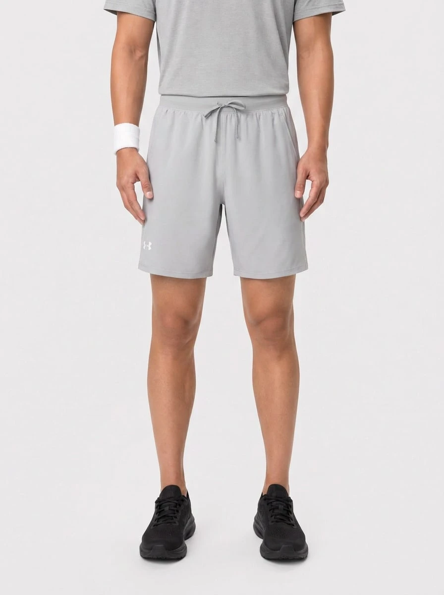 Under Armour UA Men's Sports Shorts Easy To Match Elastic Waist Breathable Training Casual Running Gray 1382622-011 - 灰色 - 查看 1