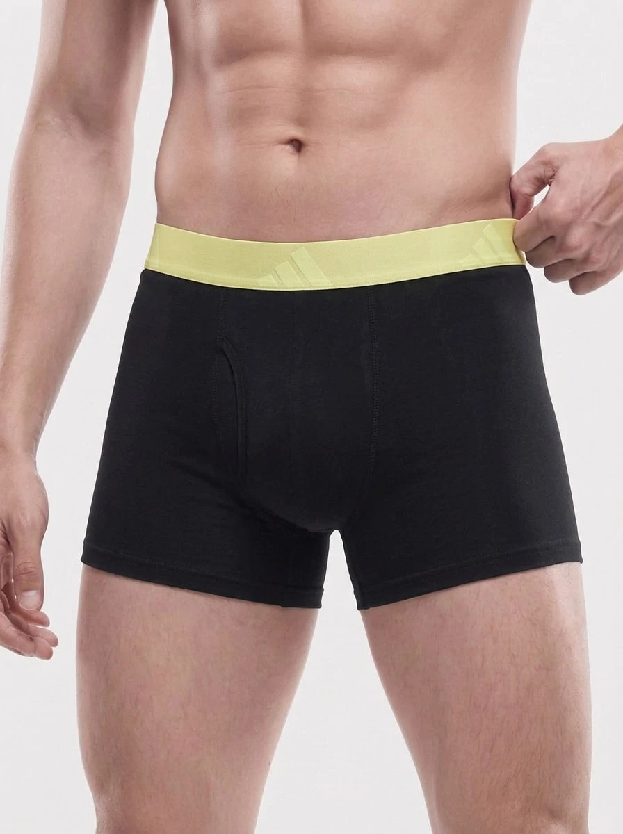 Adidas 3 Pack Men's Sports Underwear - Gul - Visa 1