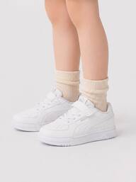Puma SPEEDCAT Kids' Sneakers Lightweight Snug Fit Padded Travel Training Street Style White 406239-01