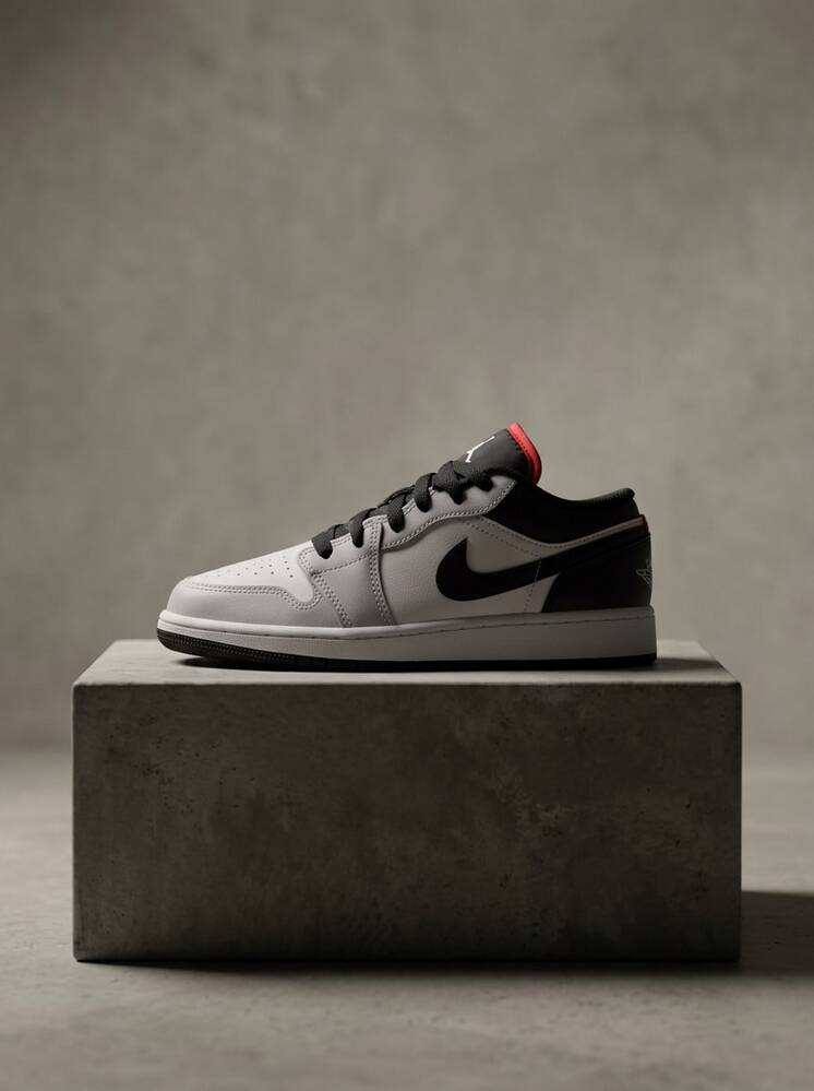 Sneakers Jordan Black Summit Sweat Absorption Breathable Lightweight Good Elasticity Solid Easy To Wash School Women(GS) Black/Grey/White 553560-045 - Black/off-white - View 1