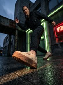 Puma Hi Og 女款運動鞋，輕量透氣緩震，日常休閒，黑色 397462-01 - 杏仁 - 查看 2