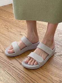 Fitflop نعال LUL قابلة للتعديل بتصميم SHIMMERLUX - رمادي - مشاهدة 1