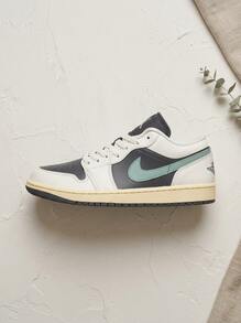 Jordan Air Jordan 1 Low 女款運動鞋 皮革輕量透氣緩震 日常休閒 黑色 DC0774-001 - 無菸煤/玉煙/帆白/傳奇沙 - 查看 1