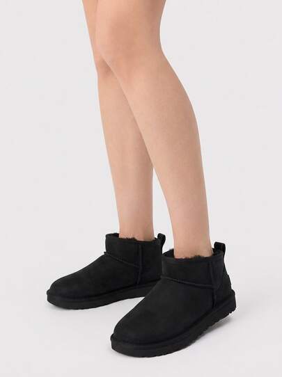UGG Classic Ultra Mini Women's Snow Boots Black 1174210BLK