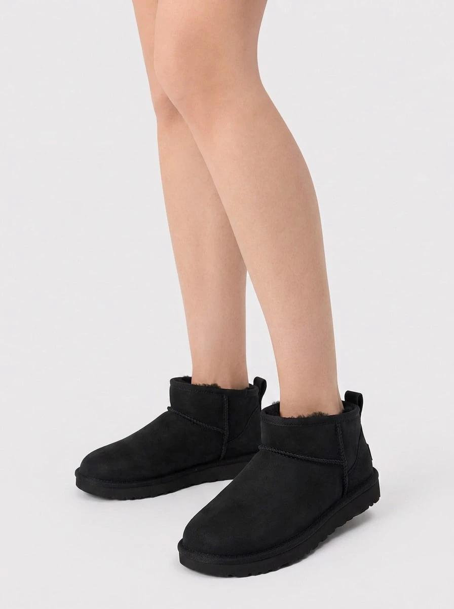 UGG Classic Ultra Mini Women's Snow Boots Black 1174210BLK - Black - View 1