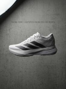 Adidas 阿迪达斯 ADIZERO SL2 女式跑步运动鞋休闲健身轻便缓震透气防滑厚底网眼鞋面舒适黑白 JI2993 - 黑白 - 查看 1
