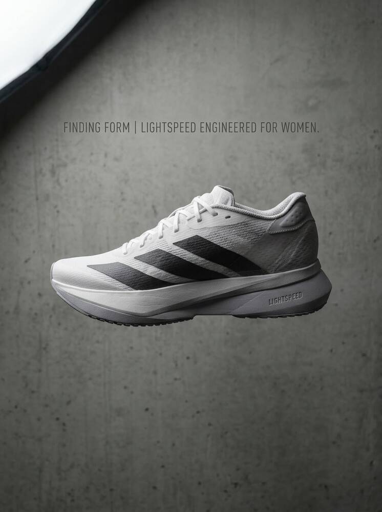 Adidas 阿迪达斯 ADIZERO SL2 女式跑步运动鞋休闲健身轻便缓震透气防滑厚底网眼鞋面舒适黑白 JI2993 - 黑白 - 查看 1