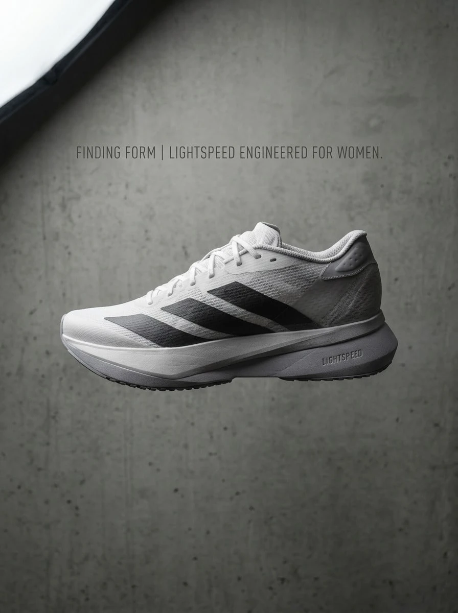 Adidas 阿迪达斯 ADIZERO SL2 女式跑步运动鞋休闲健身轻便缓震透气防滑厚底网眼鞋面舒适黑白 JI2993 - 黑白 - 查看 1