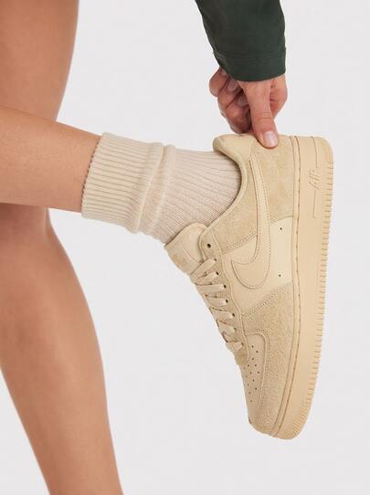Nike Air Force 1 Women's Casual Athletic Shoes Premium Modern Anti-Slip Street Style Running School Ivory IB4001-200
