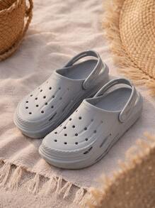 Crocs CLASSIC MEGA CRUSH CLOG Women's Clogs Easy To Clean Ergonomic Waterproof Outdoor Walking Vacation Grey 209501-007 - Light Grey - View 1