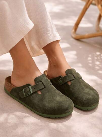 Birkenstock Boston VL Narrow Women's Clogs Green 1024714