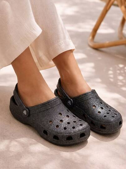 Crocs LITERIDE CLOG Women's Clogs Waterproof Slip-On Anti-Slip Weekend Beach Outdoor Black 205942-0WH