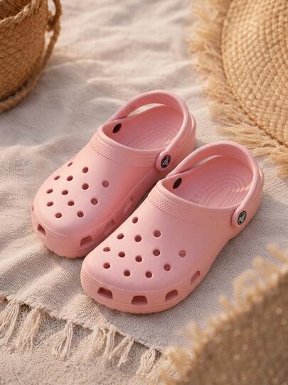 Crocs حذاء كلوج كلاسيكي للجنسين باللون الوردي البودرة CR10001 PWPK