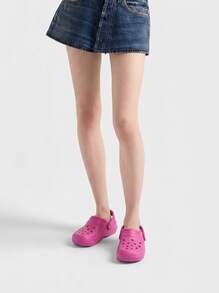 Crocs حذاء نسائي كلاسيكي مبطن وردي 2035916SV - وردي - مشاهدة 1