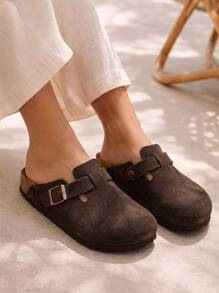 Birkenstock Boston Clogs Men Women Cushioned Soft Arch Support Street Casual Daily Office Retro Athleisure City Boy Brown Premium Flexible 660463 - Brown - View 1