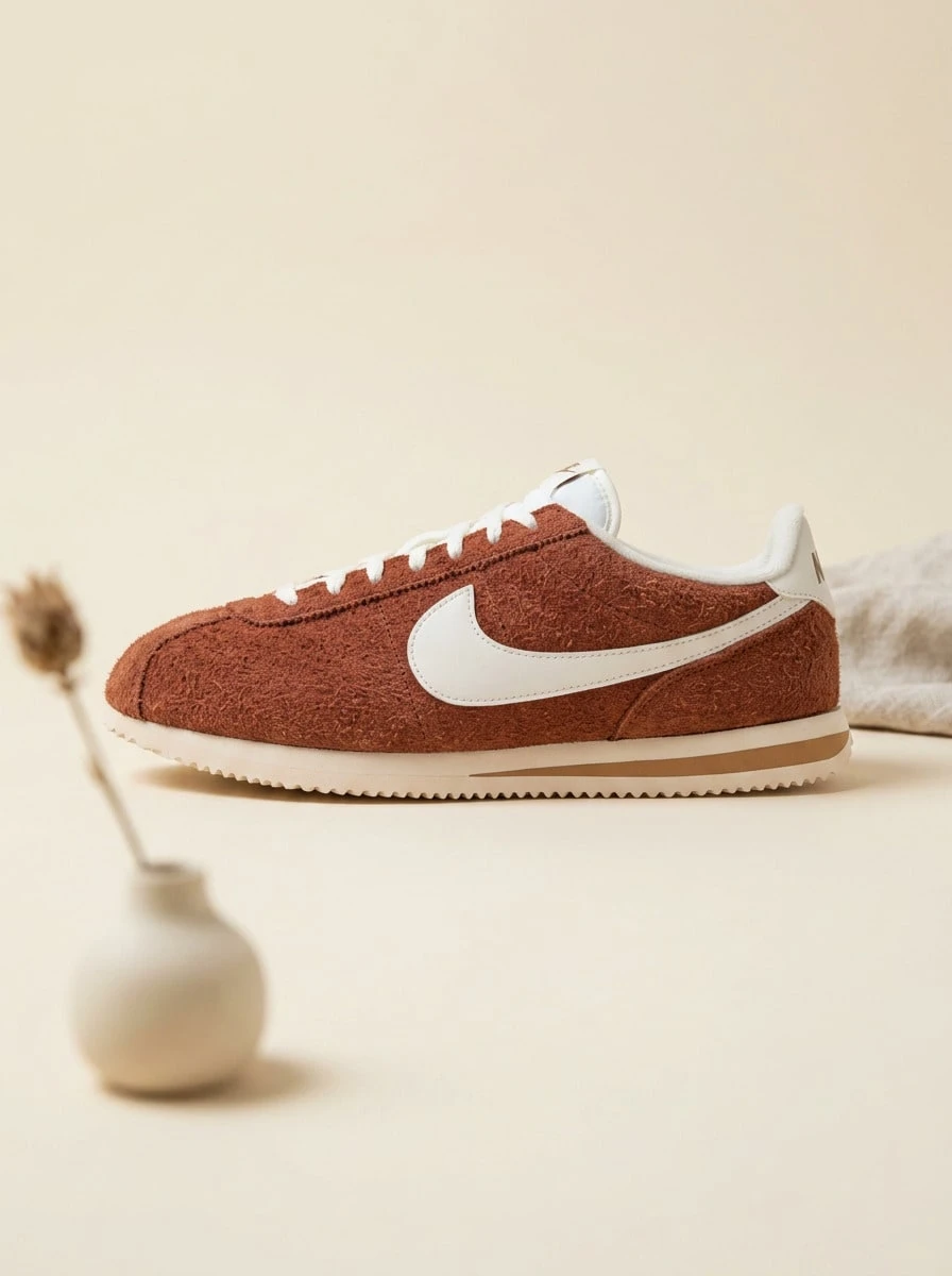 Nike Cortez Td Se Men Sneakers Lightweight Breathable Versatile Daily Running Red HF3142-200 - Brown red - View 1
