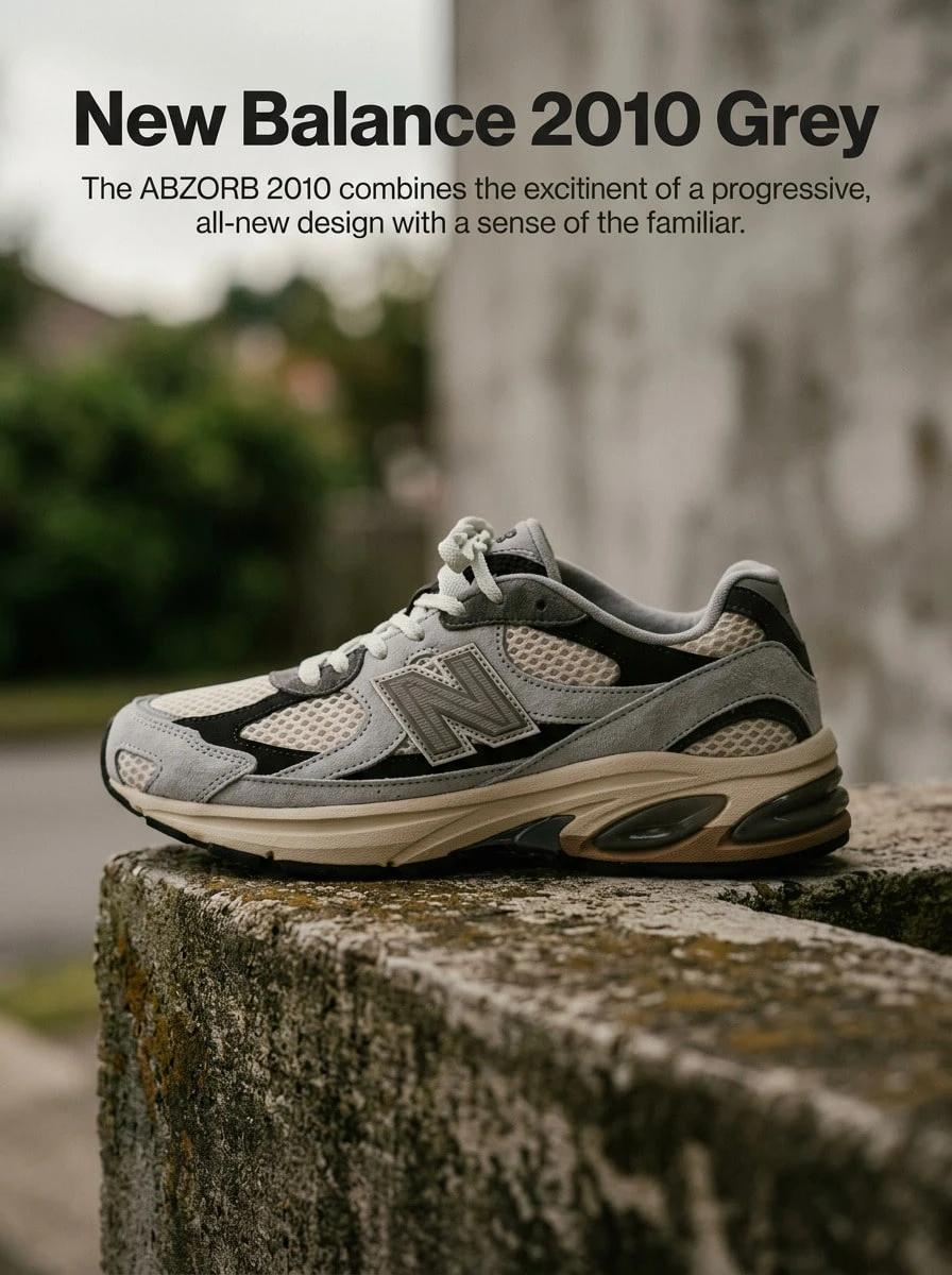 New Balance 2010T Performance Sneakers Sweat Absorption Breathable Lightweight Solid Versatile Easy To Wash Running Adult Grey Orange U2010TTO - Gray/Beige - View 1