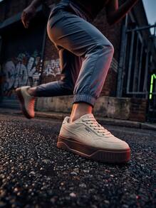Puma Hi Og 女款運動鞋，輕量透氣緩震，日常休閒，黑色 397462-01 - 杏仁 - 查看 4