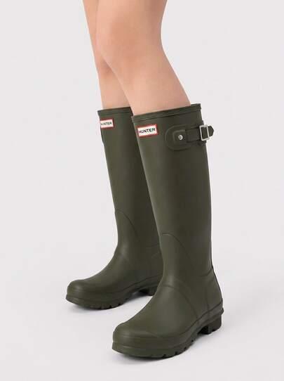 Hunter Original Tall Women's Rain Footwear Dark Olive WFT1000RMADOV