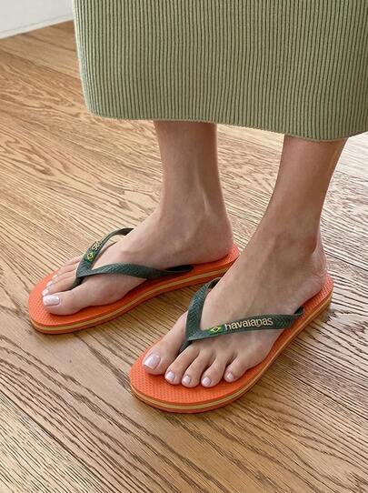 Havaianas Women's Quick-Dry Easy To Match Anti-Slip Travel Casual Outing Orange 4110850-5568