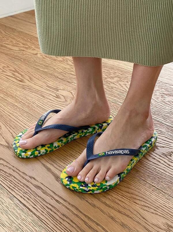 Havaianas Brasil Tech Ii Women's Flip-Flops White/Green 4147965
