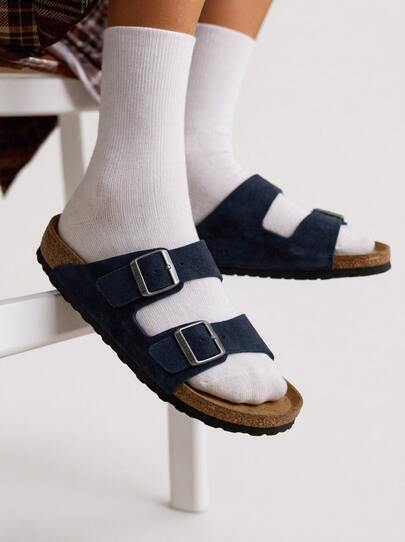 Birkenstock Arizona Women's Walking Shoes Navy 1030895BI