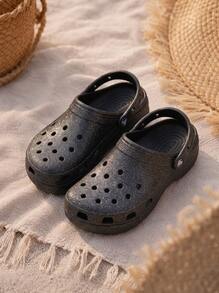 Crocs حذاء نسائي كلاسيكي أسود 207241 - الأسود - مشاهدة 1