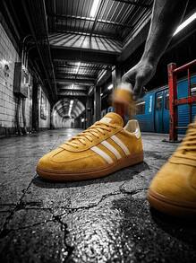 Adidas Handball Spezial Low Td 女款運動鞋 透氣百搭日常跑步鞋 黃色 IF7088 - 黃色 - 查看 5